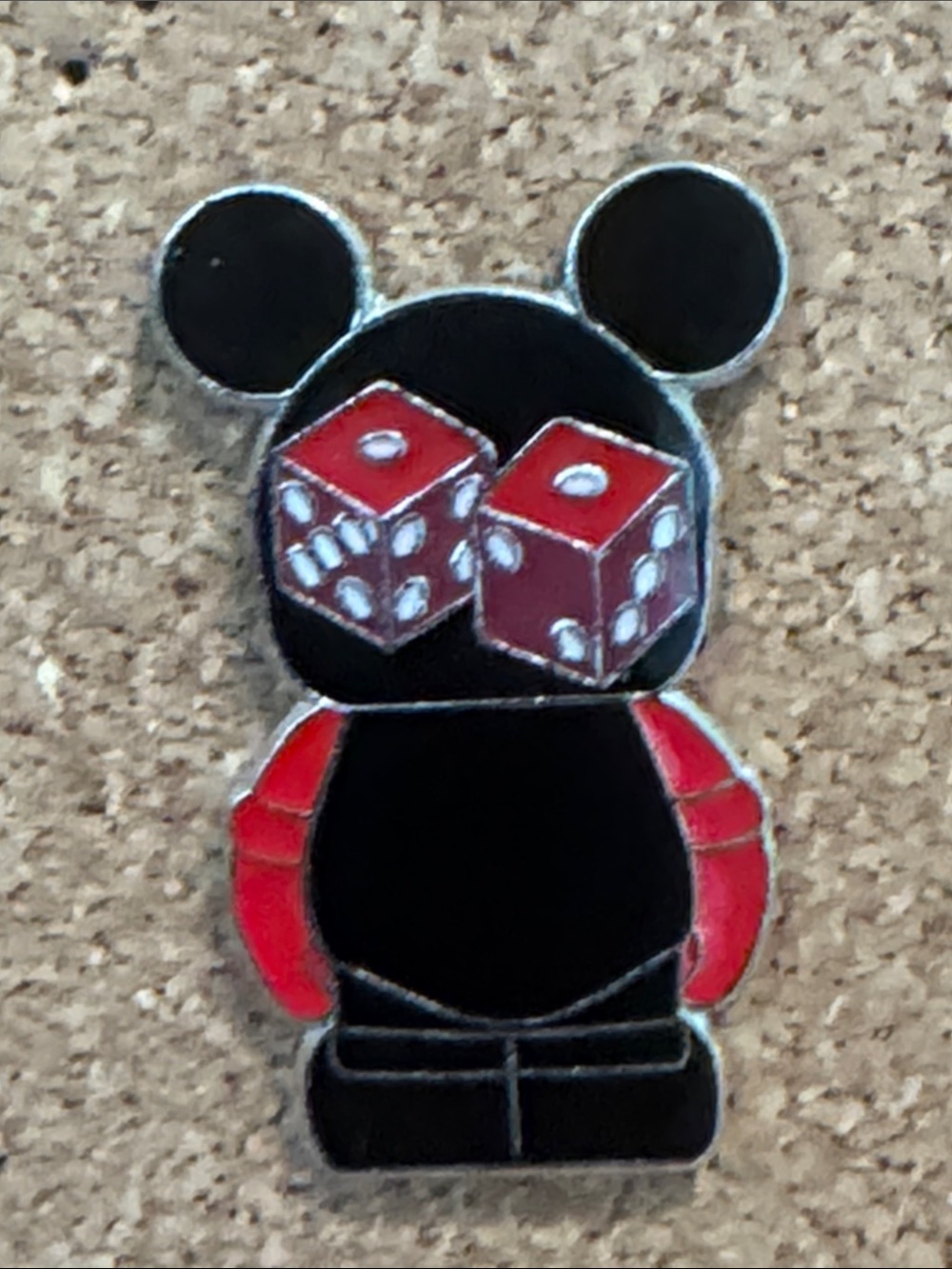5/$25 Disney Vinylmation Jr Dice Snake Eyes Pin